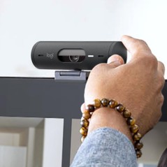 Logitech BRIO 500 1920x1080 Wired Webcam - Superior Clarity & Smart Features for Video Calls
